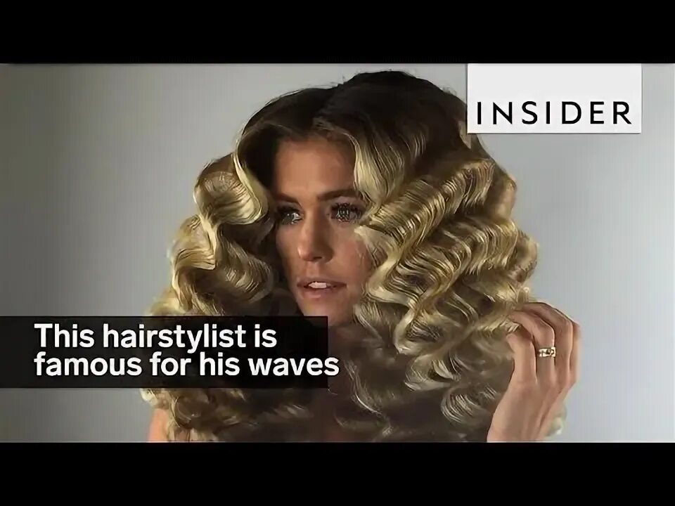 Прическа волны на средние This hairstylist is famous for his old Hollywood waves - YouTube