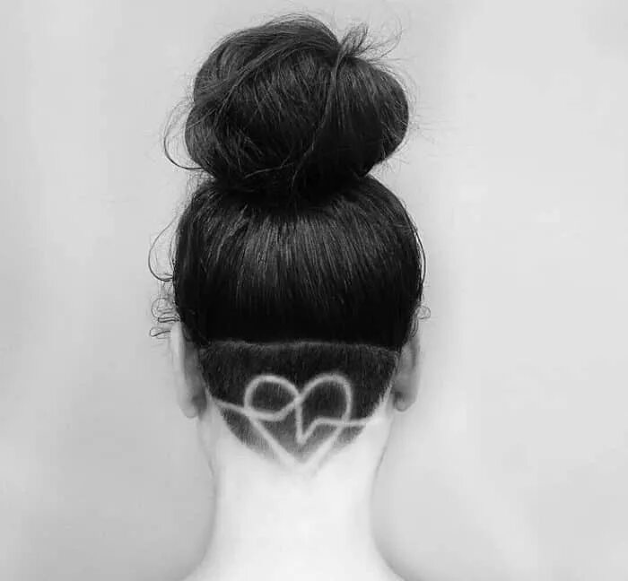 Прическа волосы на затылке 25 Cool Hair Tattoo Designs for Ladies - SheIdeas Hair tattoo designs, Hair tatt