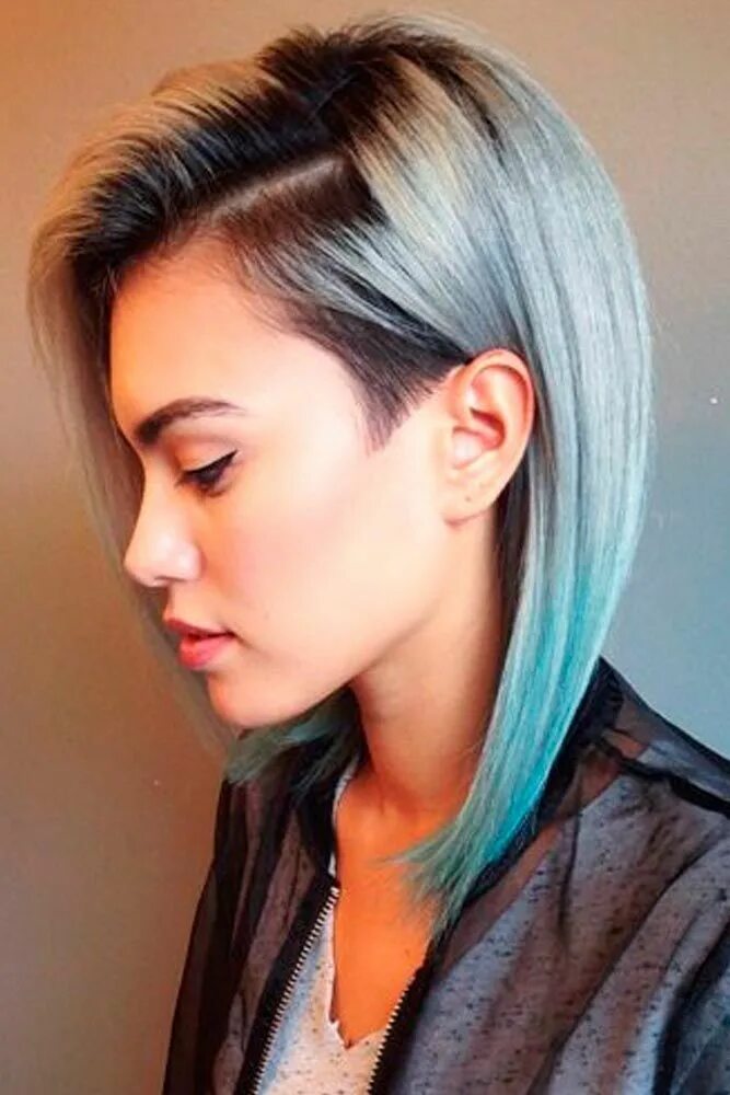 Прическа выбритые виски длинная челка 65 Stylish Undercut Women Hair Ideas Undercut long hair, Long hair styles, Under