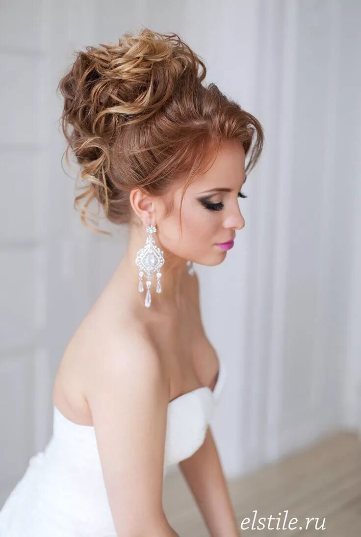 Прическа высокая на средние волосы на торжество Peinados para novias - *11 ideas en las que poder inspirarte! Bridal wedding hai