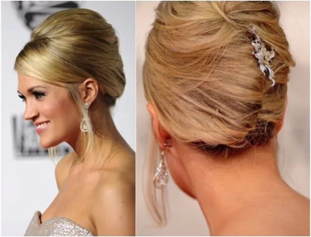 Прическа заколотые волосы 40 Easy Wedding Hairstyles for a Simple Bridal Look French twist hair, Simple we