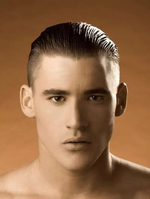 Прическа зализанные назад волосы мужская Men clean slicked back Men haircut styles, Brylcreem hairstyles, Asian hair