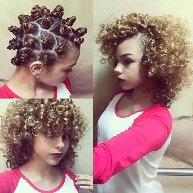 Прическа завить волосы 9 Women Killing It In The Bantu Knot Out Game How to curl your hair, Curly hair 