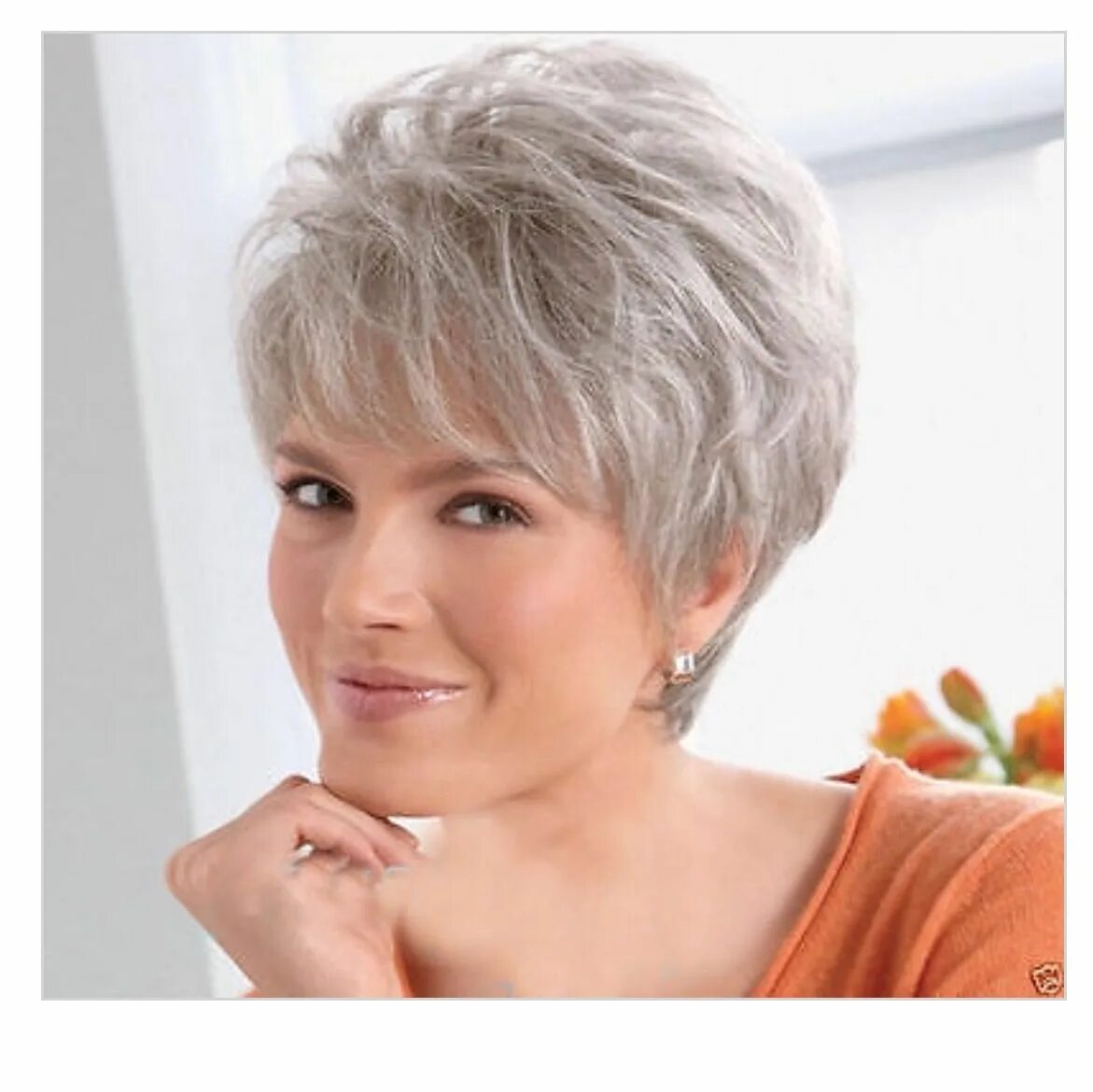 Прическа женская 55 Pin on Going Gray Gracefully Short hair cuts, Short hair styles, Thick hair styl