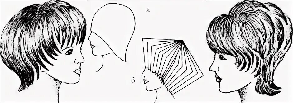 Прическа женская шапочка градуированная Технология средней стрижки Сэссун Стрижка, Короткие стрижки, Парикмахерские стри