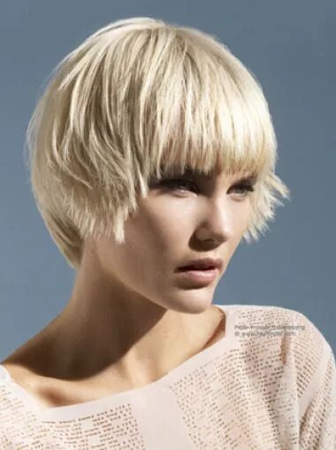 Прическа женская шапочка градуированная Monofilament Boycuts Young Fashion Short Synthetic Wig Straight blonde hair, Sty