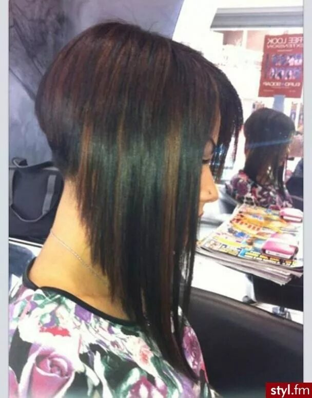 Прическа женская спереди длинно сзади Pin on Long angled bob hairstyles