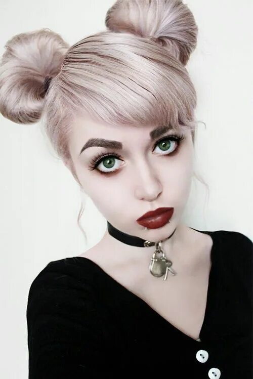 Прическа женская ушки Nu Goth Fashion Aesthetic: 101 Guide Hair color pastel, Hair beauty, Hair inspir