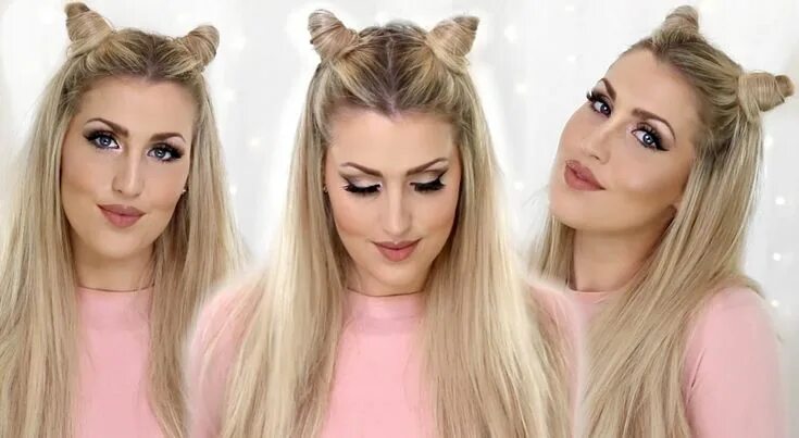 Прическа женская ушки How To: Khloe Kardashian Hair Horns - Cat Ears Hair Tutorial Волосы на хэллоуин,