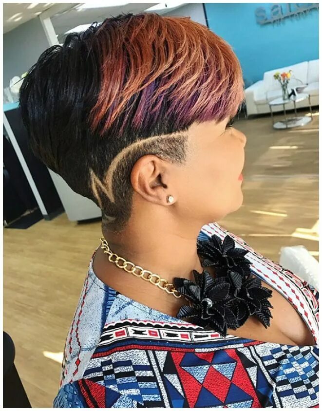 Прическа женский полосками 50 Best Short Haircuts For Black Women 2021 Short natural hair styles, Cool hair