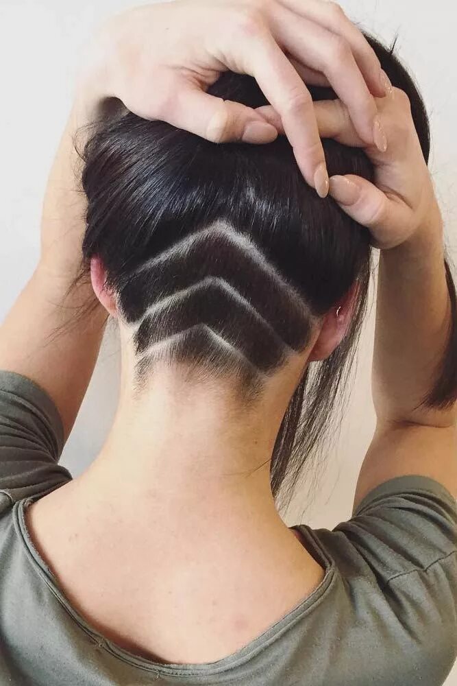 Прическа женский полосками An undercut hairstyle is probably the best way to live up your hair. This kind o