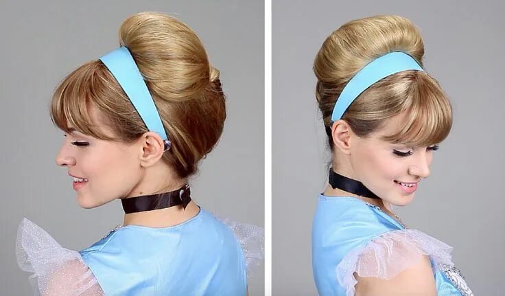 Прическа золушки для девочки Adorable Disney Hairstyles You Can Do At Home! Chip and Company Disney hairstyle