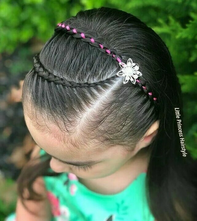 Прическа звездочка для девочки Pin on Fiesta de género in 2024 Baby hairstyles, Braids for long hair, Kids hair