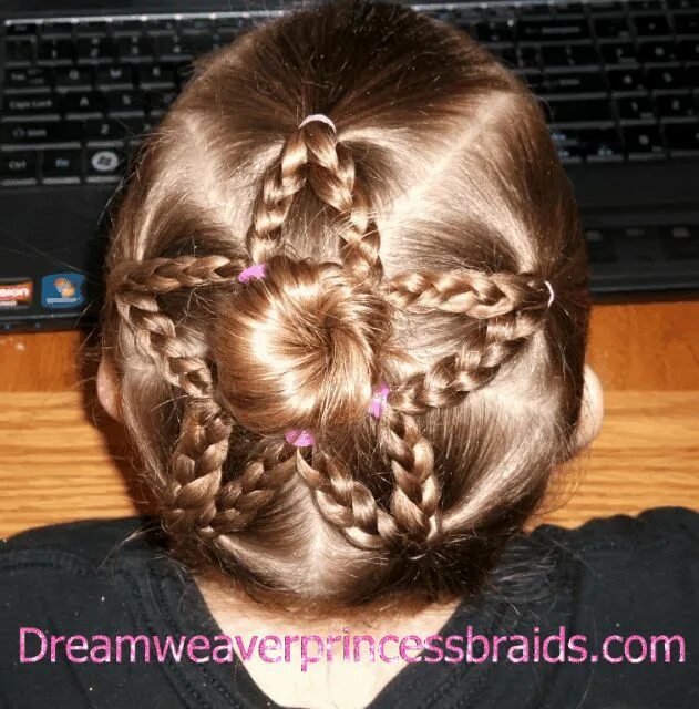 Прическа звездочка для девочки Pin by Gwenda van on hair and hair acsesories Girl hair dos, Kids hairstyles, Ha