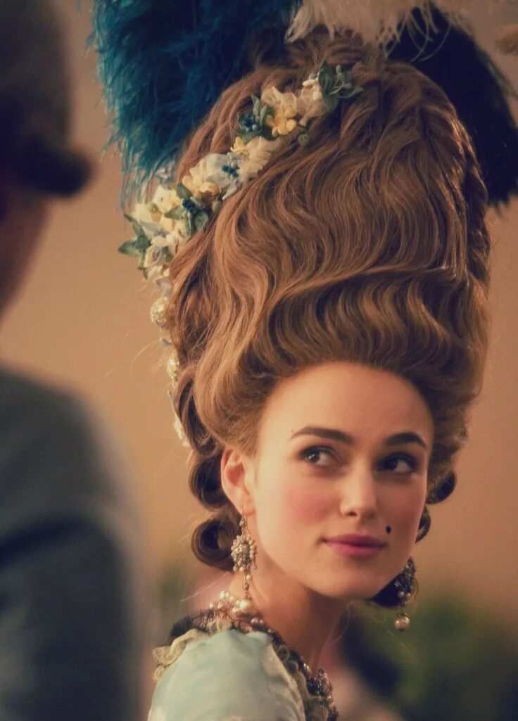 Прически 18 19 века женские Keira Knightly as the Duchess of Devonshire Hair styles, Beauty, 18th century ha