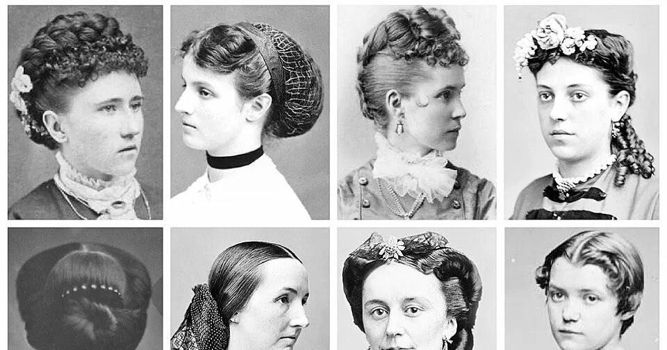 Прически 1800 годов #retweet Vintage Portraits Depict Women's Hairstyles From the Victorian and Edwa