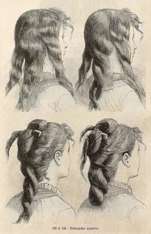 Прически 19 века женские как сделать La enagua voladora Victorian hairstyles, Edwardian hairstyles, Vintage hairstyle