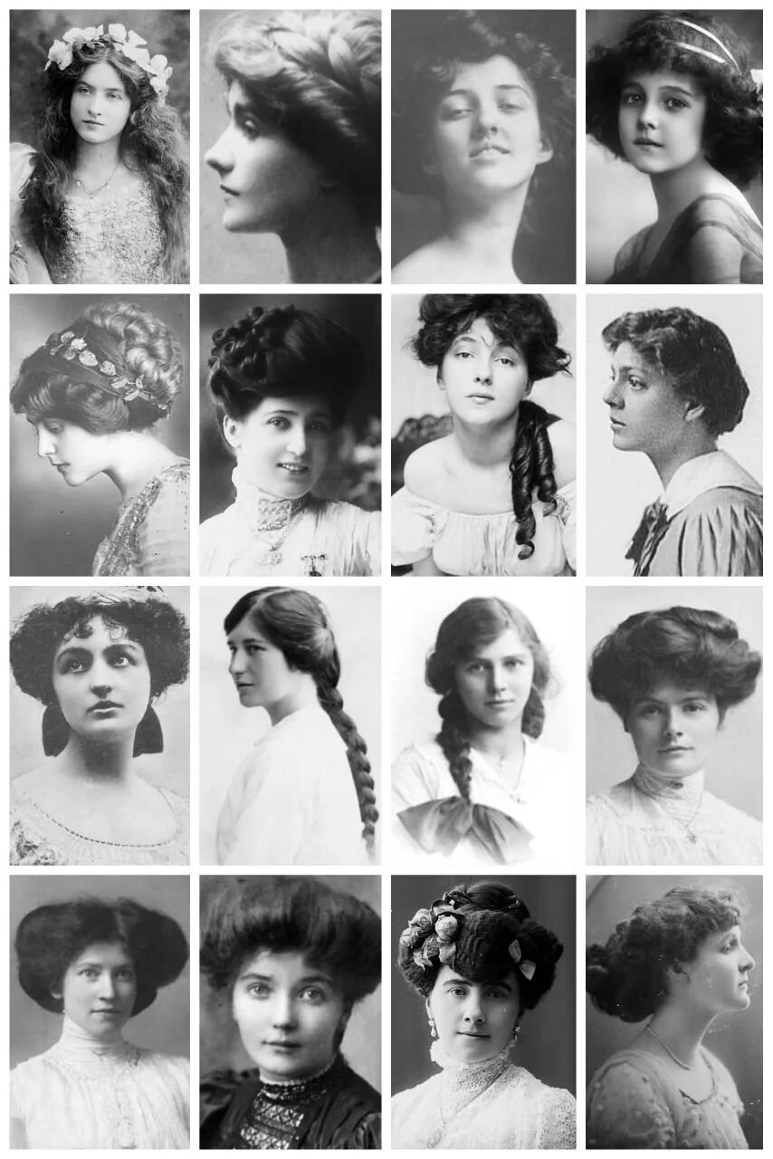 Прически 1900 годов женские Vintage Portraits Depict Women's Hairstyles From the Victorian and Edwardian Era