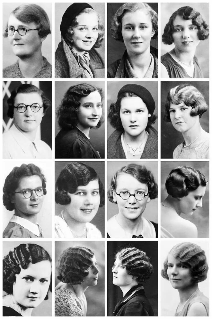 Прически 1900 х годов женские Amazing vintage portrait photos depict women’s hairstyles of the 1930s. 1930s ha