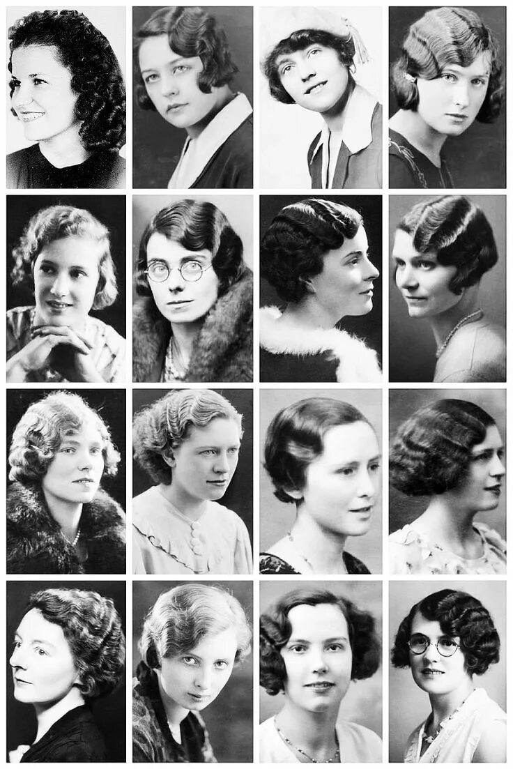 Прически 1930 годов THE VINTAGE THIMBLE Vintage hairstyles, Retro hairstyles, 1930s hair