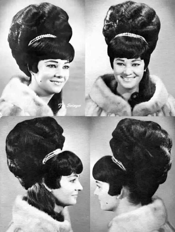 Прически 1960 женские Which 1960s Hairstyle Are You? 1960s hair, Big hair, Beehive hair