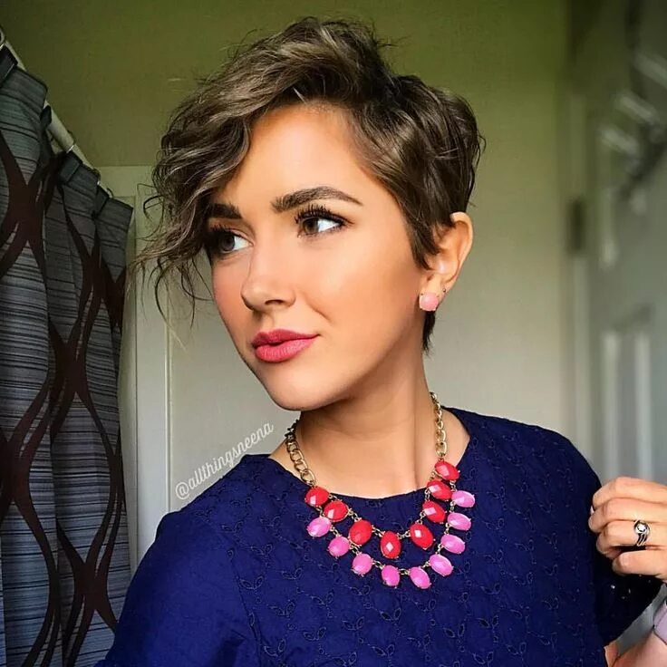 Прически 2018 года @allthingsneena #shorthairlove #pixiecut #shorthair #haircut #hair #hairstyle Sh