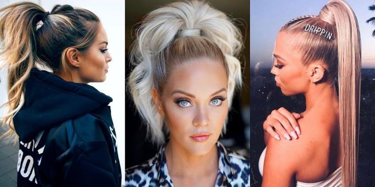 Прически 2019 году Ультравысокий пони-тэйл Hair styles, Hair, Beauty