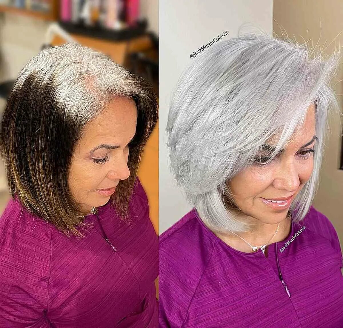 Прически 2024 женские 60 57 Stunning Silver Hair Color Ideas for 2024