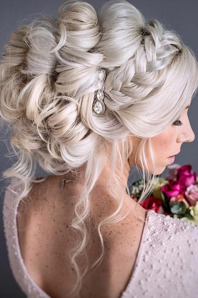 Прически 2024 женские на свадьбу Elegant Wedding Hairstyles #weddings #bride #bridal #wedding #hairstyles #weddin