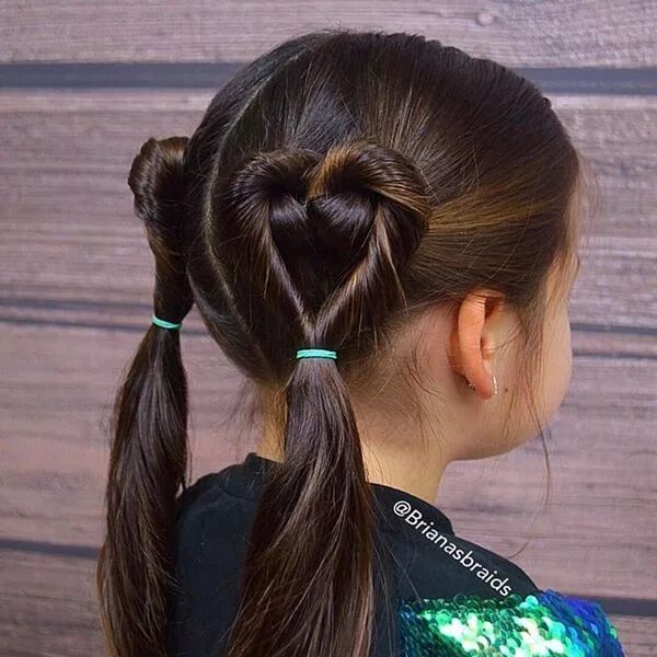 Прически 2024 женские в школу 63 детские прически на выпускной в детский сад Valentines hairstyles, Girl hair 