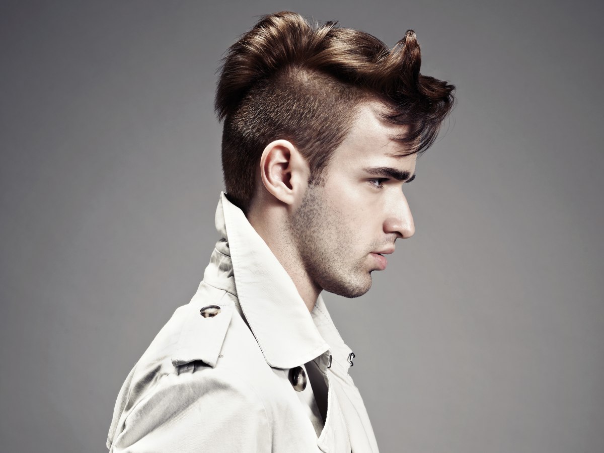 Прически 24 года Hair fashion for men, with short back and sides and longer top hair