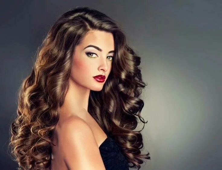 Прически 24 года женские на длинные волосы Pin on hair styles Permed hairstyles, Long hair styles, Highlights for dark brow