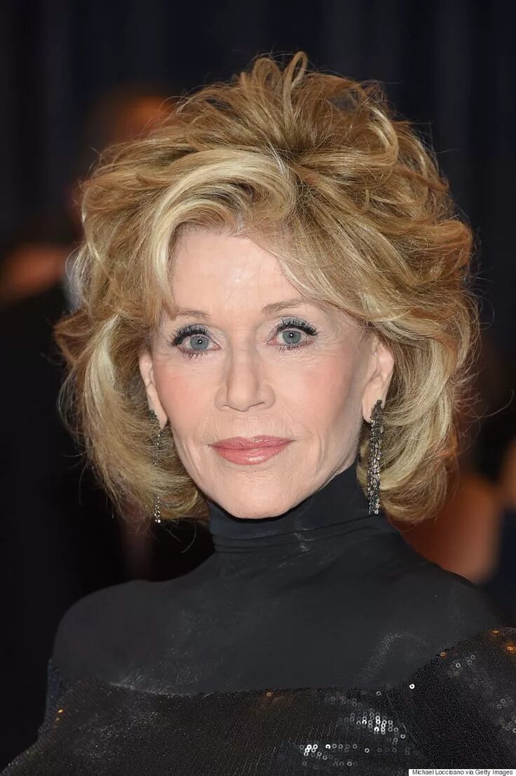 Прически 45 лет средние волосы Jane Fonda Revives Barbarella At White House Correspondents' Dinner Jane fonda h