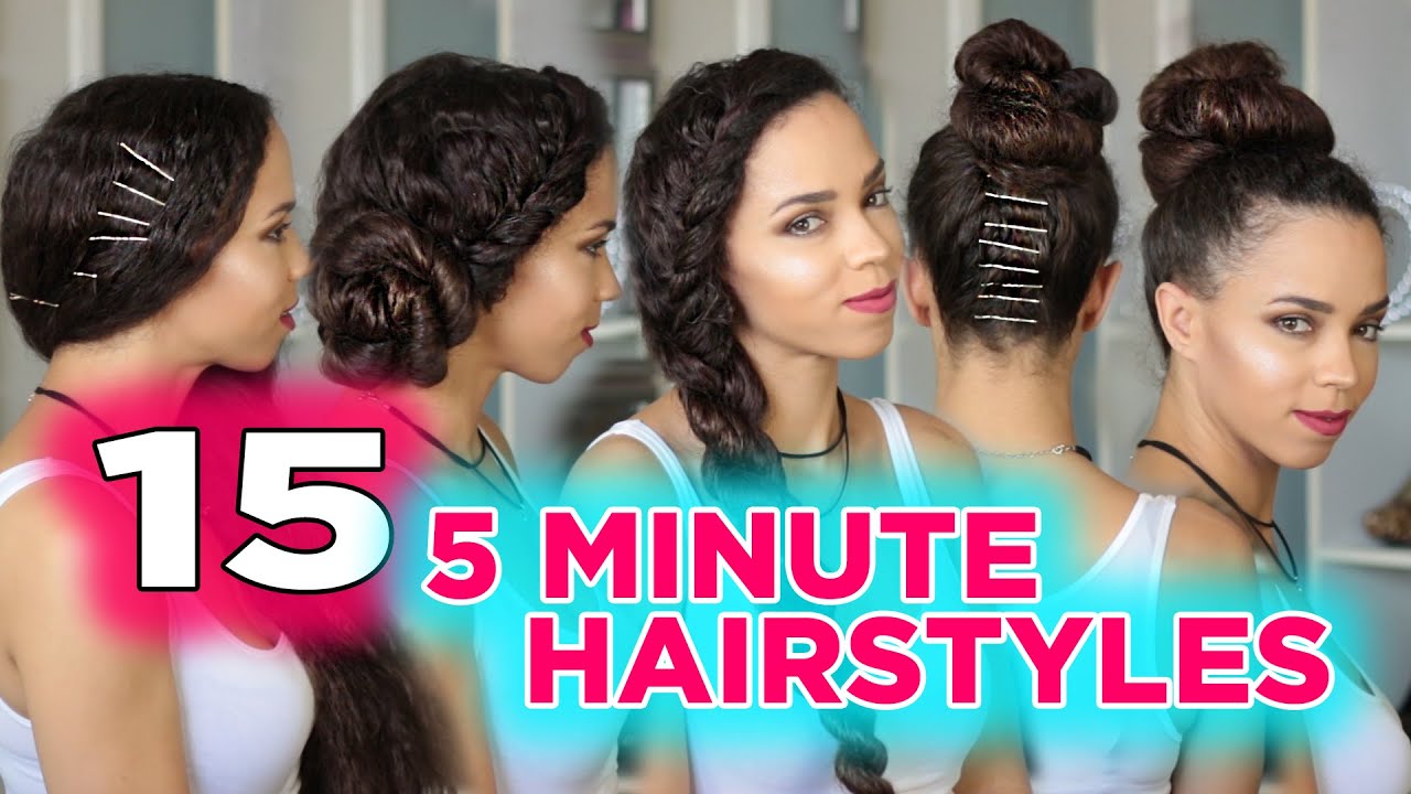 Прически 5 букв 15 Easy 5 Minute Hairstyles ! 5 Minute Heatless Hairstyles - YouTube