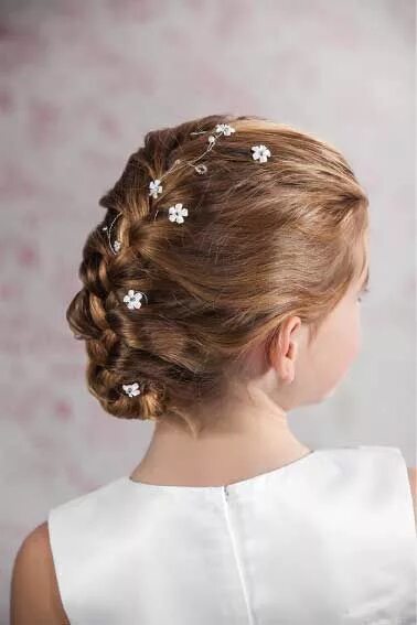 Прически 9 лет Communion Hair Vine - Flowers and Beaded Hair Wire for Communion Hairstyles - Em