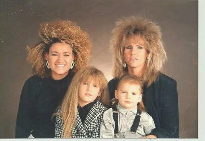 Прически 90 х длинные волосы The family that sprays together .... Bad hair, 1980s hair, Hair photo