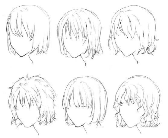 Прически аниме девушек каре Hairstyles For Short Hair Drawing #drawing #hairstyles #hairstylesforshorthair #