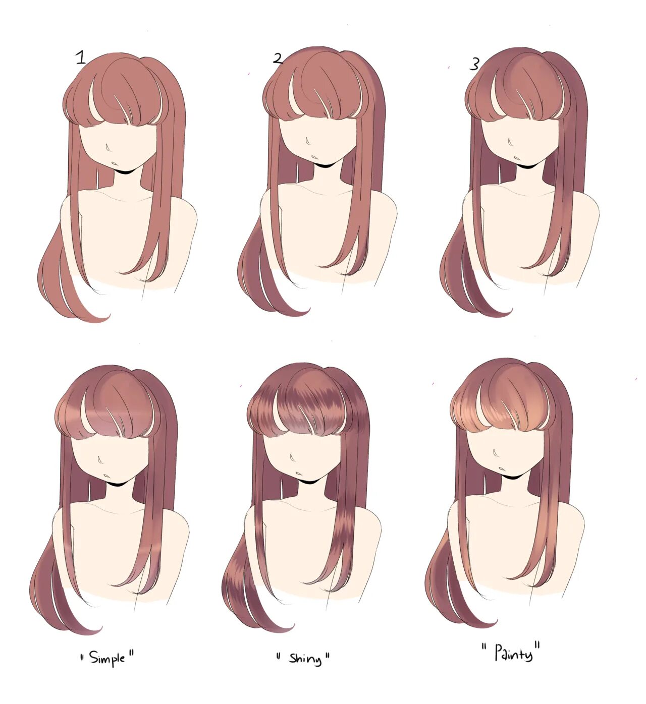 Прически аниме длинные челки The way you shade hair is so pretty! Any tips on.