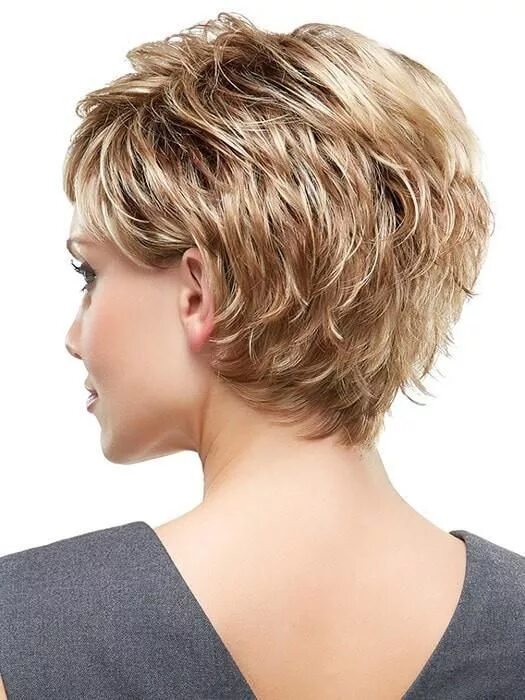 Winter Synthetic Wig (Ships Same Day) Short shag hairstyles, Hairstyles for thin