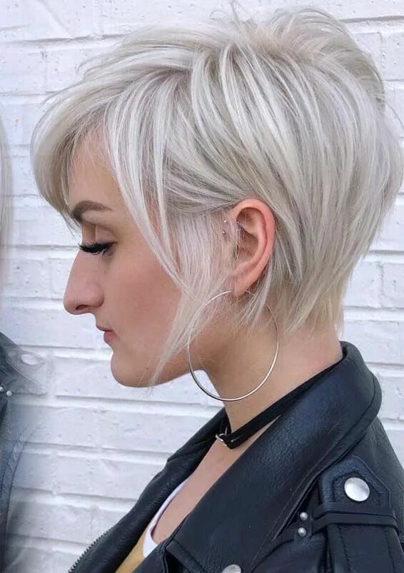 Прически блонд на короткие волосы 23 Popular Platinum Blonde Hair Colors for Short Hair in 2019 Very short haircut