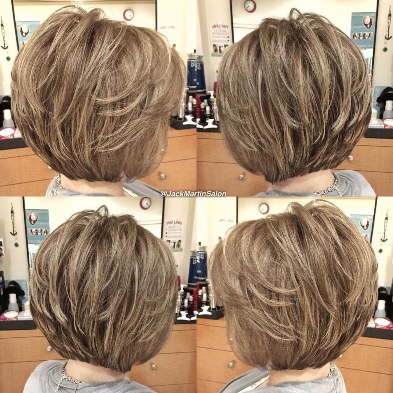 Прически боб каре после 40 Feminine Stacked Bob Stacked haircuts, Short layered haircuts, Stacked bob hairc