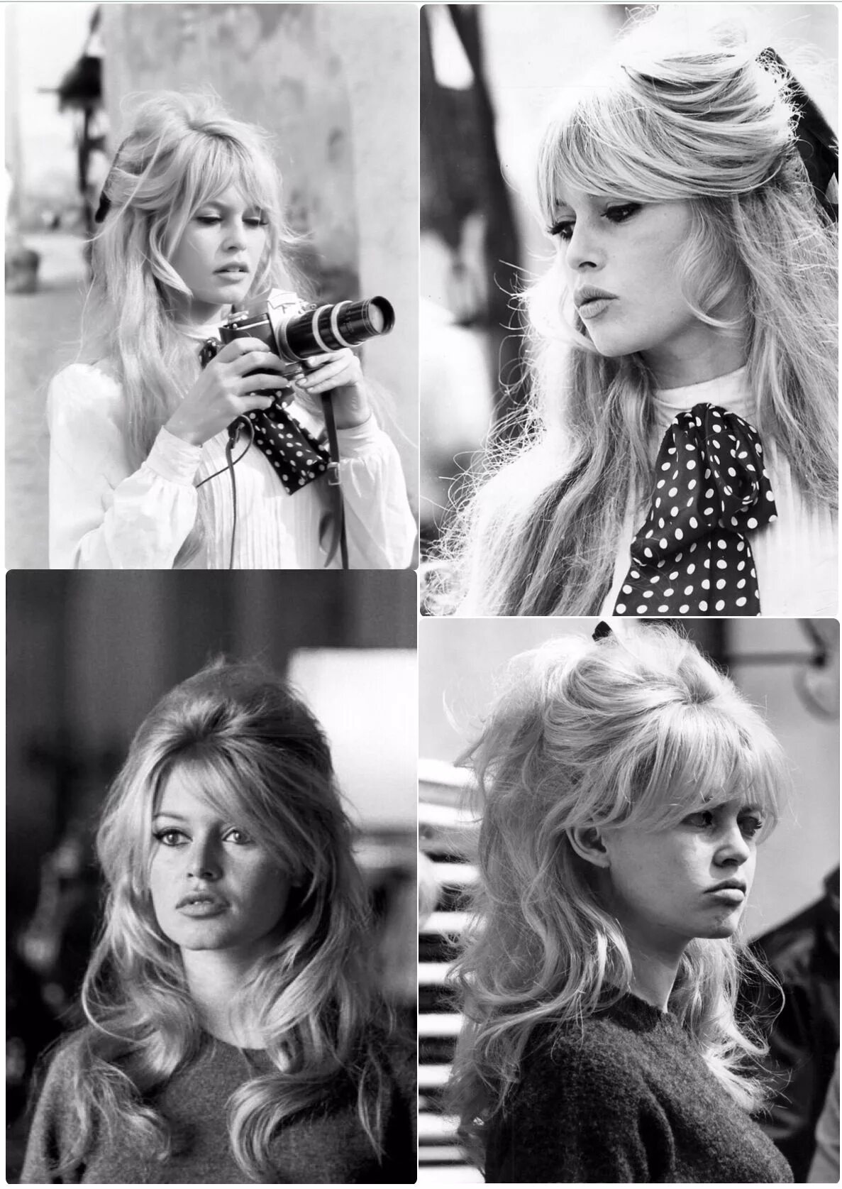 Прически бриджит бардо фото Brigitte Bardot's Hair -- Classic Half-Up Half-Down Bouffant Bardot hair, Brigit