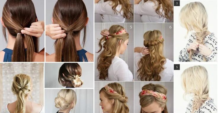 Прически быстро фото Cute DIY Projects - Diy hairstyles, Cool hairstyles, Lazy day hairstyles