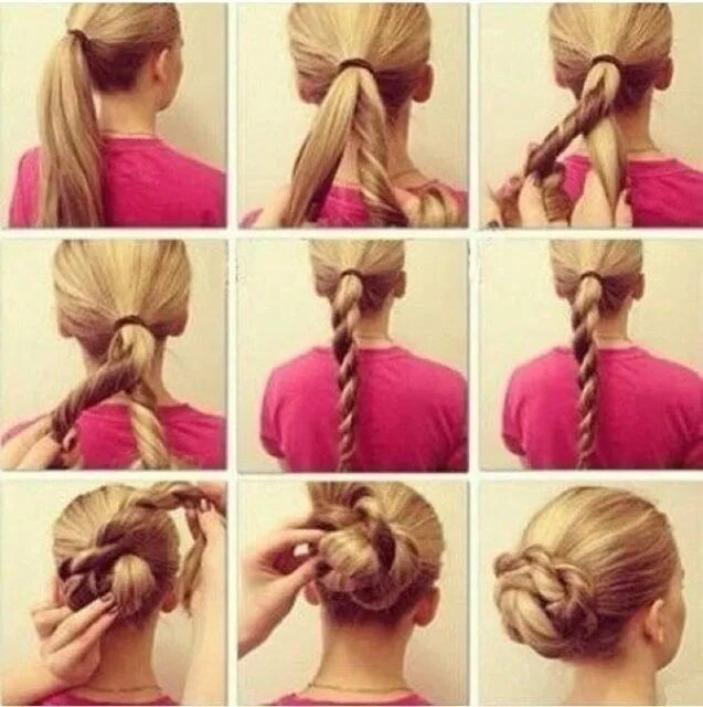 Прически быстро и легко пошагово 10 Awesome Hairstyles For Lazy Girls Hair styles, Hair hacks, Long hair styles