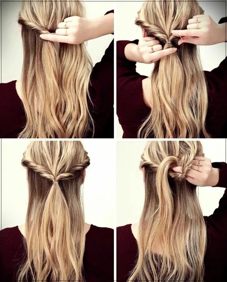 Прически быстро на длинные волосы самой Hairstyles for Long Hair: easy ideas and fast! Long hair styles, Stylish hair, S