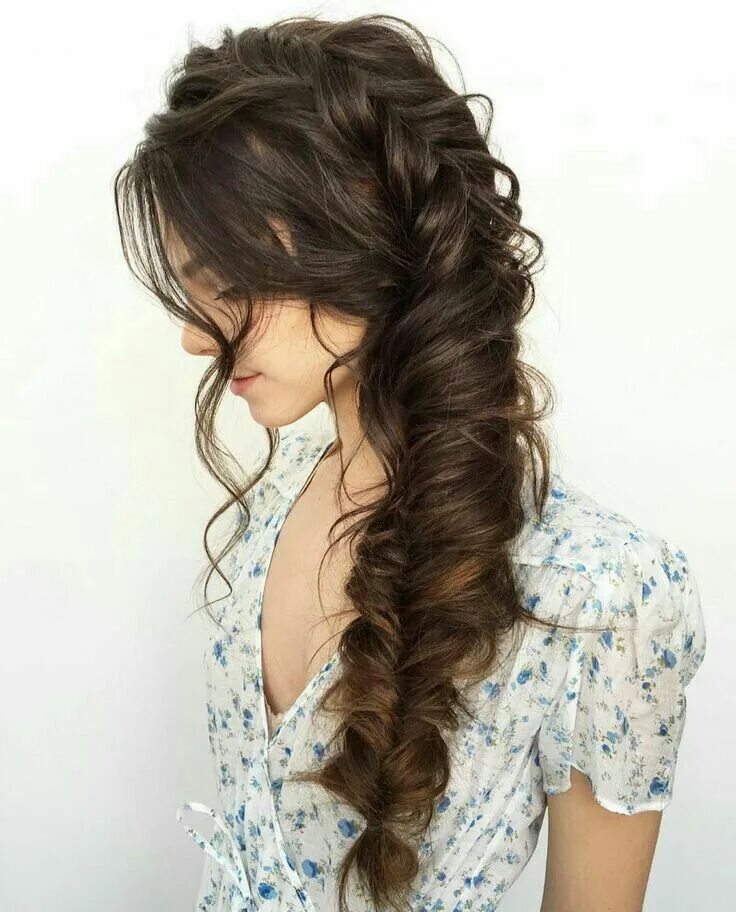 Прически ч длинными волосами Pin by Sangeeta on hair Long hair styles, Braids for long hair, Side braid hairs