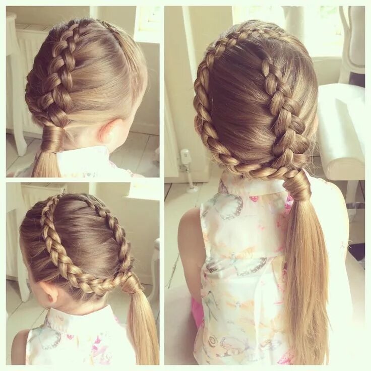 Прически детям на длинные волосы легко Pin on Girls Hairstyles Girl hairstyles, Kids hairstyles, Hair styles