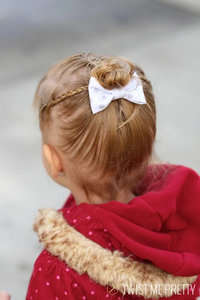 Прически девочкам мало волос Styles for the wispy haired toddler Twist Me Pretty Baby hairstyles, Baby girl h