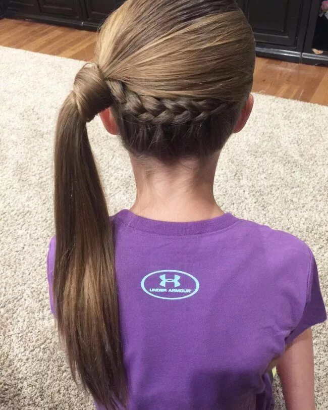 Прически девочки подростковые длинные Lace Braid into a Side Pony Pretty hairstyles, Teenage hairstyles, Cute little g