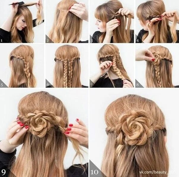 Прически длинные самой пошагово Pin on Прически для практики Hair styles, Easy hairstyles, Baby hairstyles